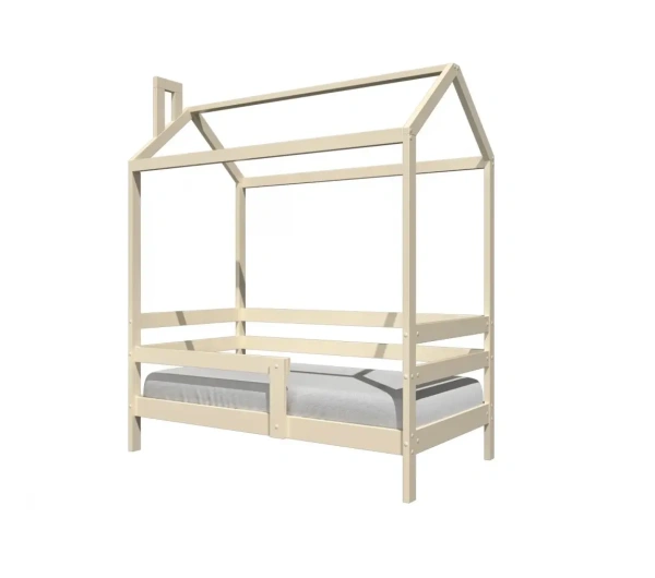 Кровать односпальная Скай (800х1600, цвет Слоновая кость, кровать одноярусная Без подъемного механизма)