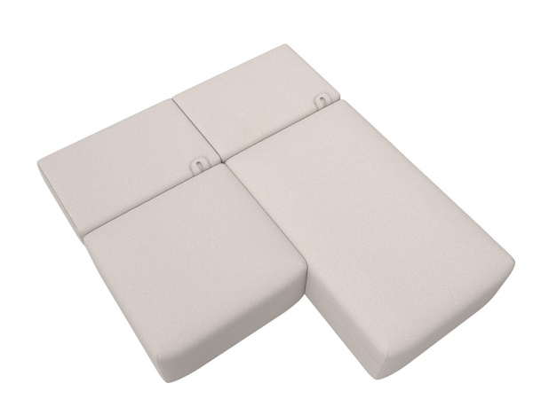 Диван угловой модульный Лига-060 НПБ угол универсальный Замша