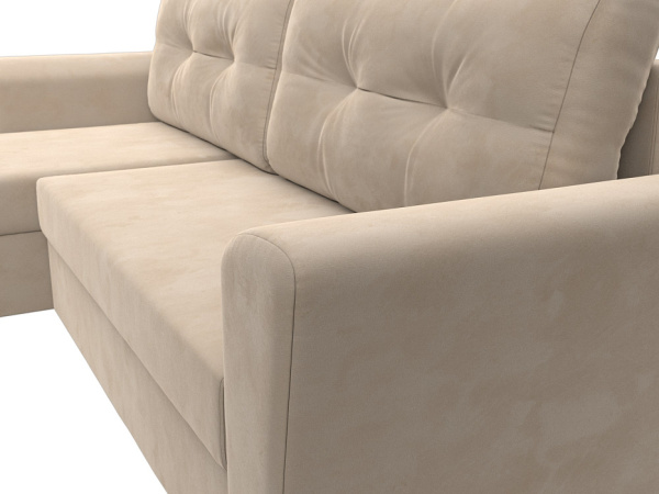 Диван угловой Амстердам Лайт левый угол Велюр