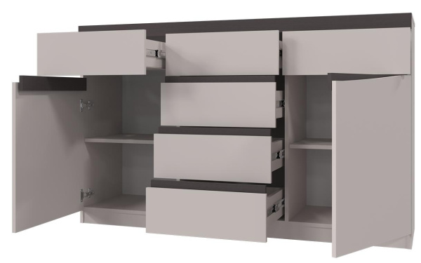 Комод Тиана 6 ящиков 2 двери