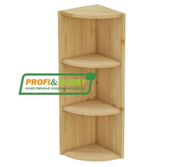 Шкаф стеллаж завершающий 900 (Цвет без покрытия)