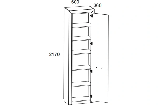 Шкаф 1D OLIVIA
