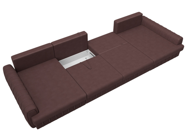 Диван П-образный Лига-057 НПБ Лонг Замша