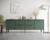 Комод две дверки и четыре ящика Nicole (Цвет Зеленый)
