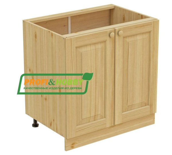 Тумба 2 двери 800*720 (Цвет без покрытия)