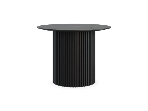 Стол журнальный Mono Stripe D50/D29/H37,5 (Стол журнальный Mono Stripe D50/D29/H37,5 Цвет Дуб черный, рифленый)
