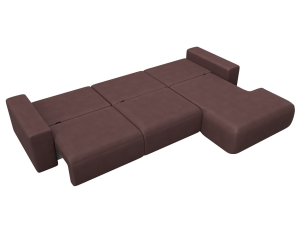 Диван угловой Лига-036 НПБ Классик Лонг правый угол Замша