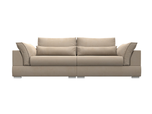 Диван прямой Пекин Велюр (Бежевый)