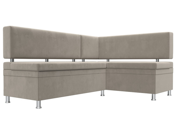 Диван кухонный угловой Стайл правый угол Микровельвет