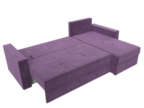 Диван угловой Верона Лайт правый угол Микровельвет