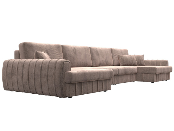 Диван П-образный Лига-057 НПБ Лонг Велюр