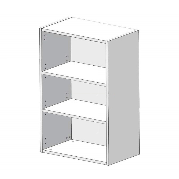 Шкаф Навесной 60х34х96 Узкий высокий + 2 полки, 2 двери