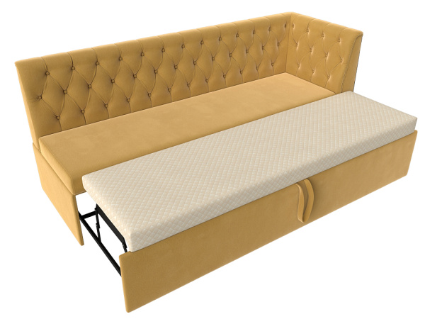 Диван кухонный Маркиз с углом справа Микровельвет