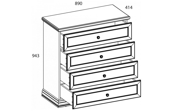 Комод SEVILLA 4S