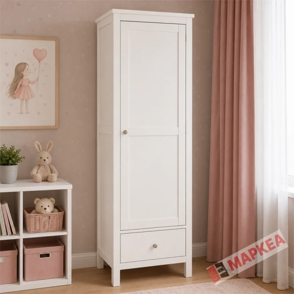 Шкаф для одежды Кантри Hemnes 11 ММЦ (Белый лак)