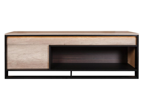 Тумба Каньон Лофт П3.0561.0.17/37 (Цвет Дуб Каньон+чёрный, Модель без подсветки)