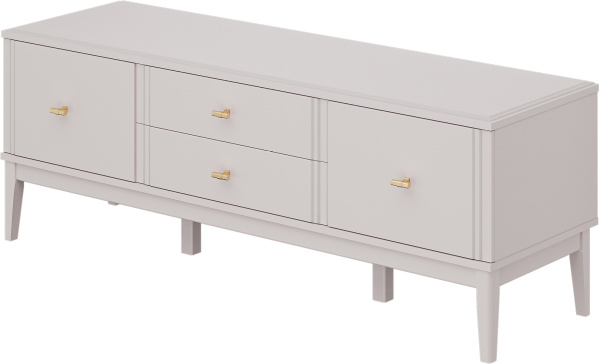 Тумба ТВ Джали (ЛДСП Персидский жемчуг/МДФ (лак) Льняной)