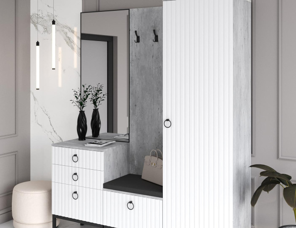 Тумба Бержер с вешалкой