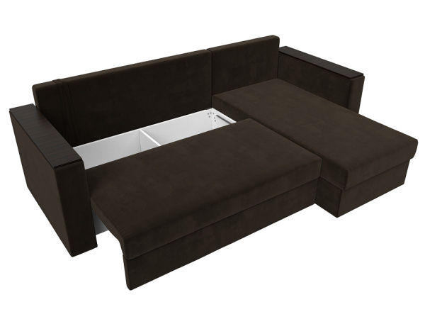 Диван угловой Атланта без стола правый угол Микровельвет