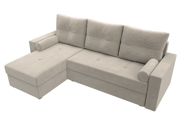 Диван угловой Верона Лайт левый угол Микровельвет