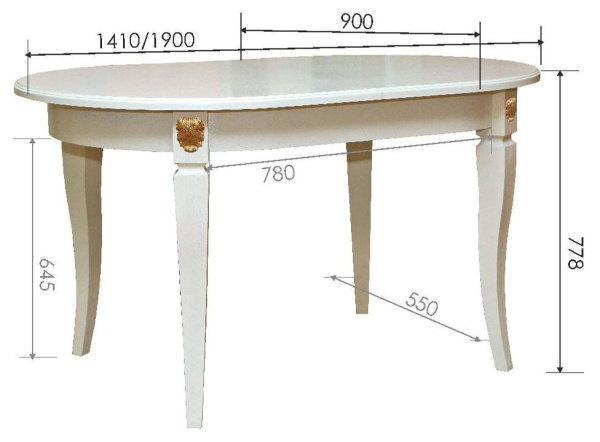 Стол Милана 10А П4.265.0.25(313.08)