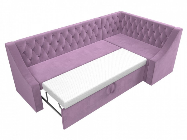 Диван кухонный угловой Мерлин правый угол Микровельвет