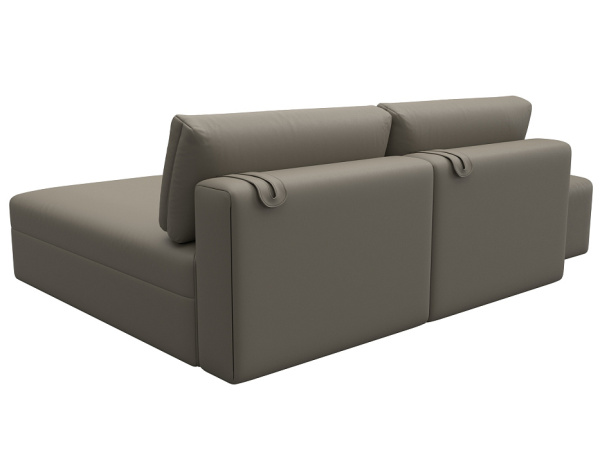 Диван угловой модульный с пуфом Лига-060 НПБ угол универсальный Экокожа