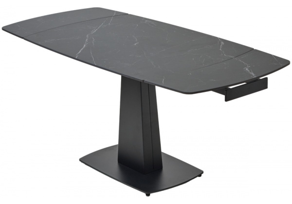 Керамический стол Balde 120 matt black marble solid ceramic / black