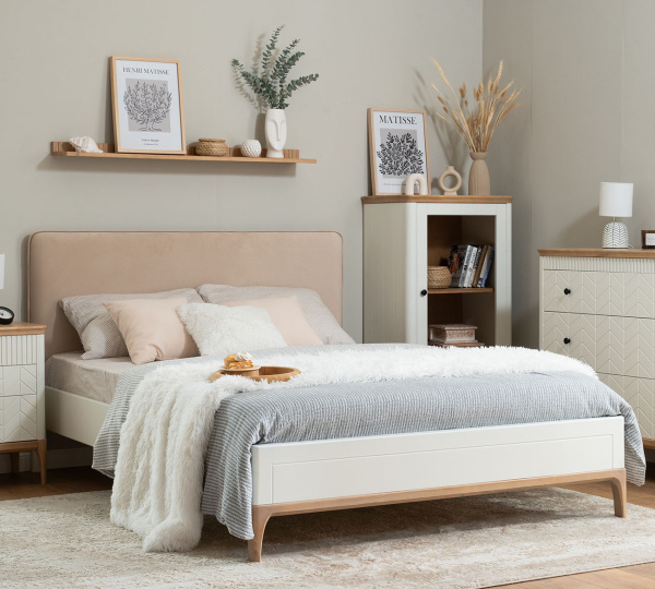 Кровать мягкая Вида двуспальная №6 (1400х1900/2000 эмаль)