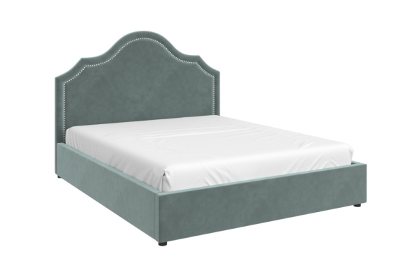 Кровать двуспальная Оливия (СТАНДАРТ, 1 ВАРИАНТ мята Без подъемного механизма 1600х2000)