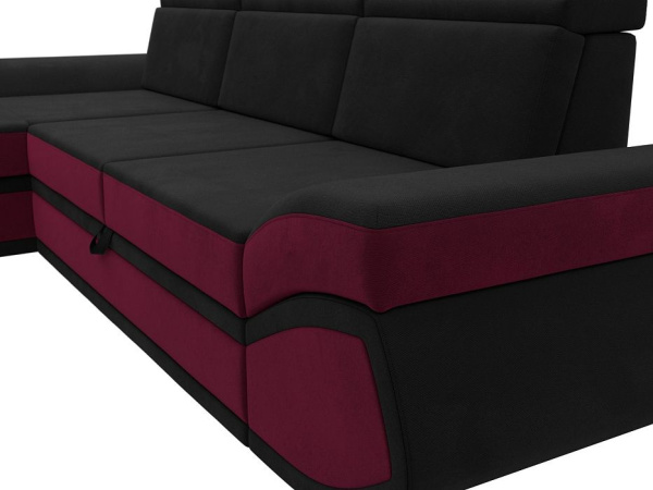 Диван угловой Лига-032 левый угол Микровельвет