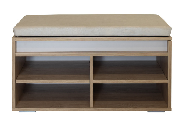 Тумба для обуви Акцент П3.595.3.02 (Персидский жемчуг+Дуб Мадуро)