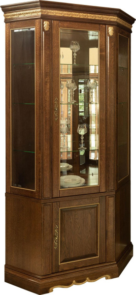 Шкаф комбинированный Милана 1СУ П4.265.2.24(396.24) (Черешня с золочением)