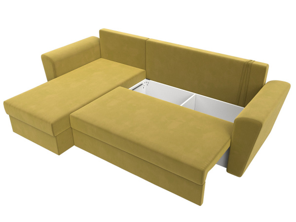 Диван угловой Амстердам Лайт левый угол Микровельвет