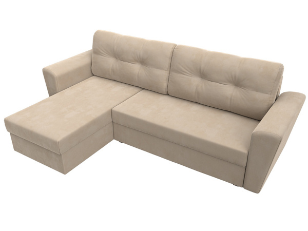 Диван угловой Амстердам Лайт левый угол Велюр