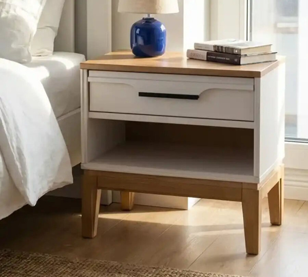 Тумба прикроватная 01 Гранада (Белый воск/Антик 24)