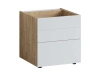 Тумба Modus с ящиками (Корпус  Дуб Бунратти, Фасад Белый)