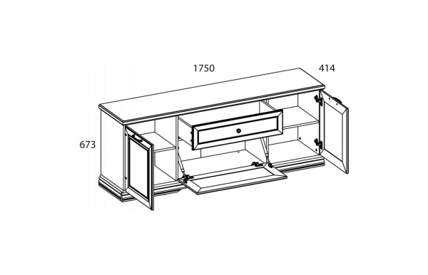 Тумба RTV 3D1S SEVILLA