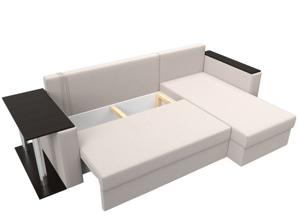 Диван угловой Атланта со столом правый угол Замша