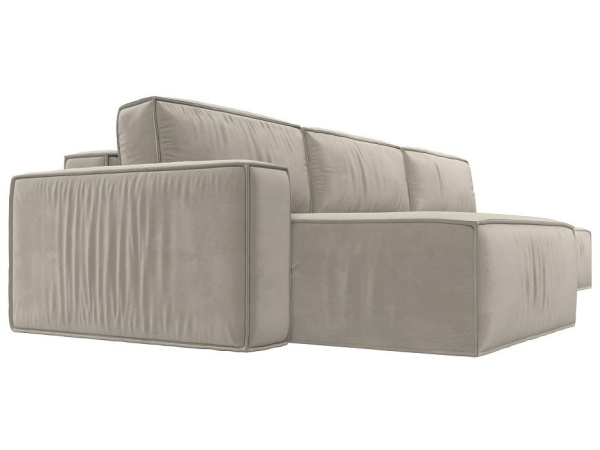 Диван угловой Прага модерн лонг левый угол Микровельвет