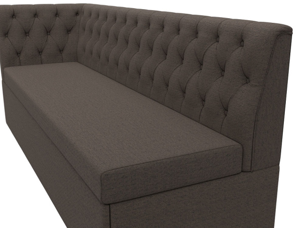 Диван кухонный Маркиз с углом слева Рогожка