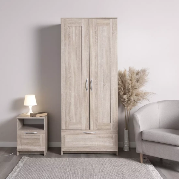 Шкаф СИРИУС двухстворчатый с ящиком