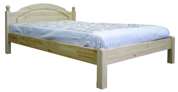 Кровать двойная Лотос БМ2.701.1.17/2.701.1.16 (Сосна натуральная 1400*2000)
