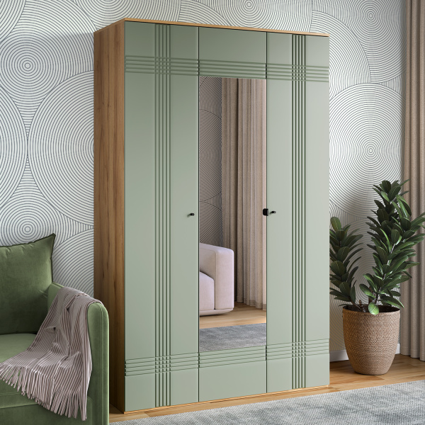 Шкаф распашной трехдверный Вега Саксония