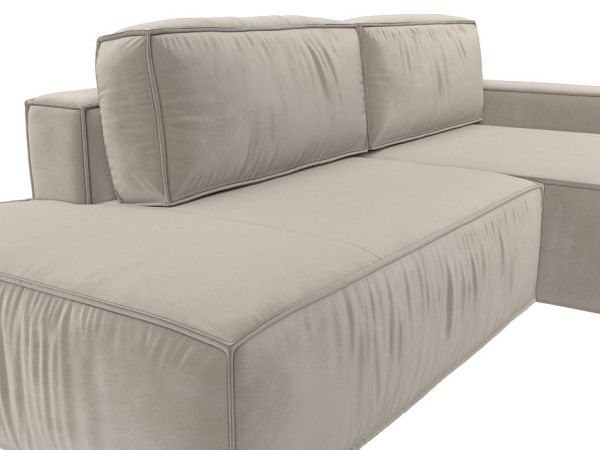 Диван угловой Прага модерн правый угол Микровельвет