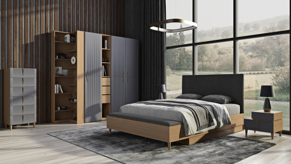 Кровать Калипсо 1600 с банкеткой