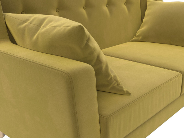 Диван кухонный прямой Брайтон 2 Микровельвет