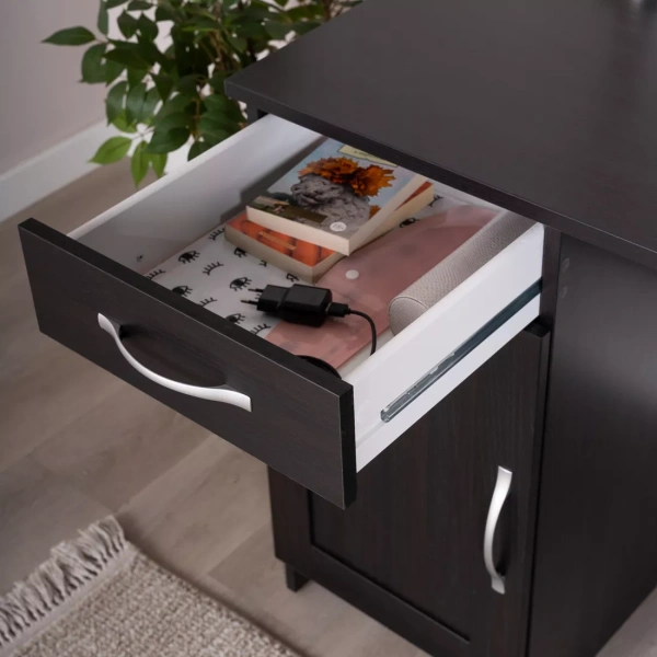 Стол КАСТОР письменный с одной тумбой и одним ящиком