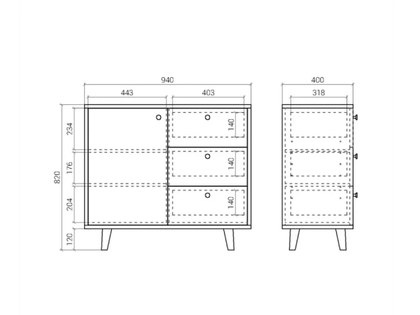 Комод Twin TW029