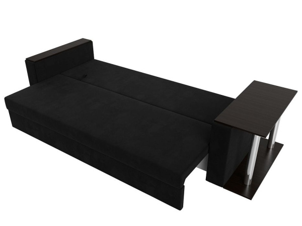 Диван прямой Атланта со столом справа Микровельвет